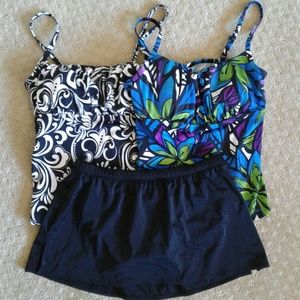 NWOT Longitude Floral Swimwear Bundle / 3 Pieces